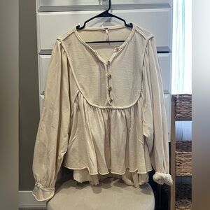 Free People babydoll oversized sweater